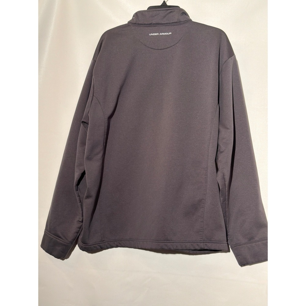Under Armour Men's XL Gray Quarter Zip Pullover Athletic Shirt - Picture 2 of 6